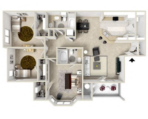 a floor plan of a house